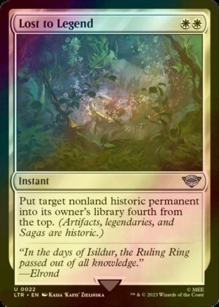 Photo1: [FOIL] Lost to Legend 【ENG】 [LTR-White-U] (1)