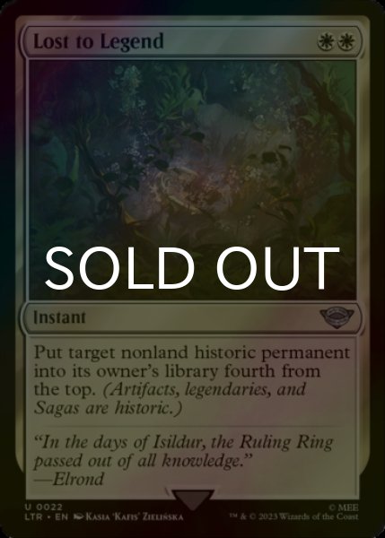 Photo1: [FOIL] Lost to Legend 【ENG】 [LTR-White-U] (1)