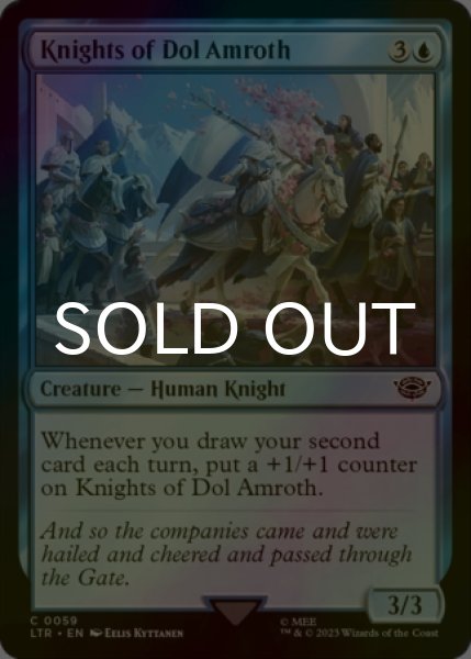 Photo1: [FOIL] Knights of Dol Amroth 【ENG】 [LTR-Blue-C] (1)