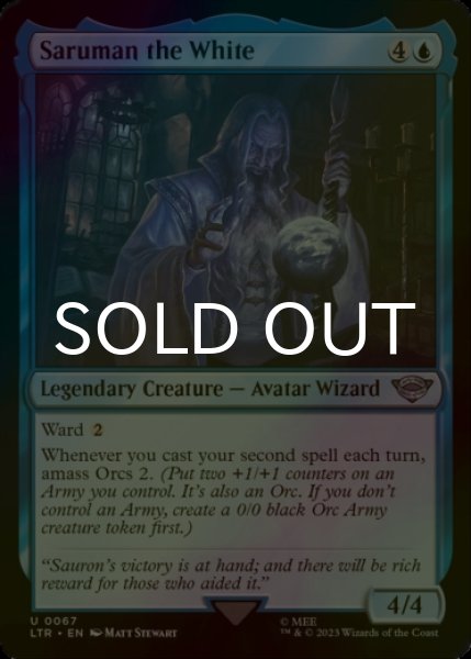 Photo1: [FOIL] Saruman the White 【ENG】 [LTR-Blue-U] (1)