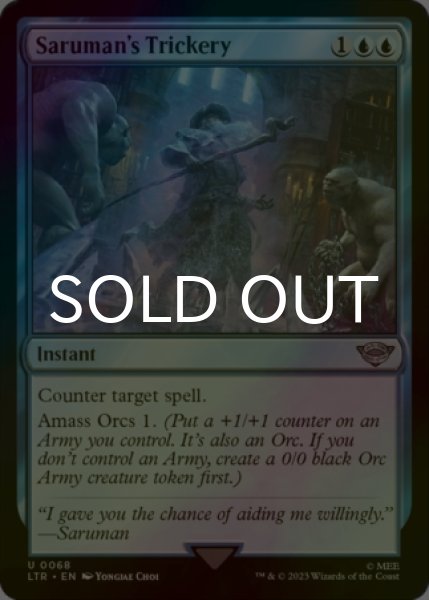 Photo1: [FOIL] Saruman's Trickery 【ENG】 [LTR-Blue-U] (1)