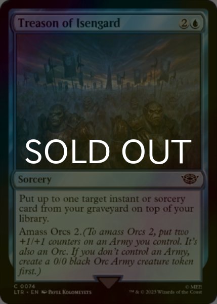Photo1: [FOIL] Treason of Isengard 【ENG】 [LTR-Blue-C] (1)