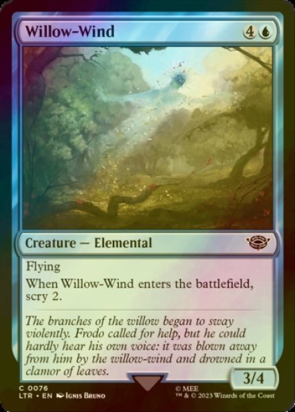 Photo1: [FOIL] Willow-Wind 【ENG】 [LTR-Blue-C] (1)