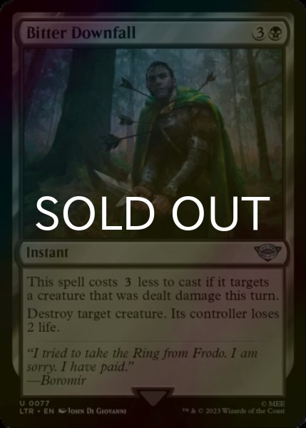 Photo1: [FOIL] Bitter Downfall 【ENG】 [LTR-Black-U] (1)