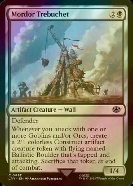 Photo1: [FOIL] Mordor Trebuchet 【ENG】 [LTR-Black-C] (1)