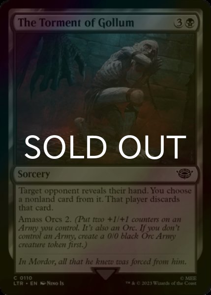 Photo1: [FOIL] The Torment of Gollum 【ENG】 [LTR-Black-C] (1)