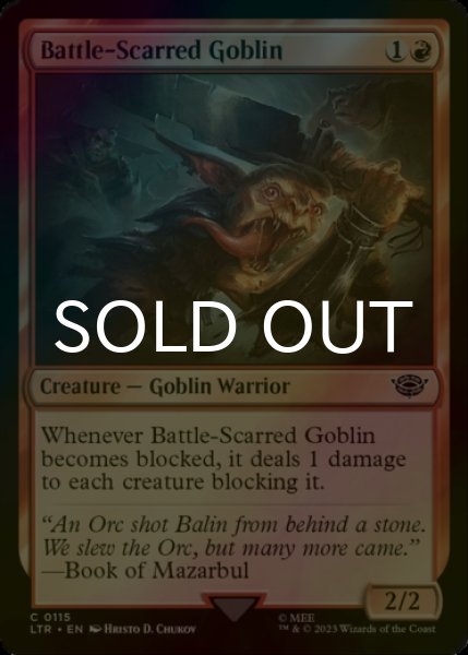 Photo1: [FOIL] Battle-Scarred Goblin 【ENG】 [LTR-Red-C] (1)