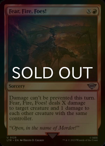 Photo1: [FOIL] Fear, Fire, Foes! 【ENG】 [LTR-Red-U] (1)