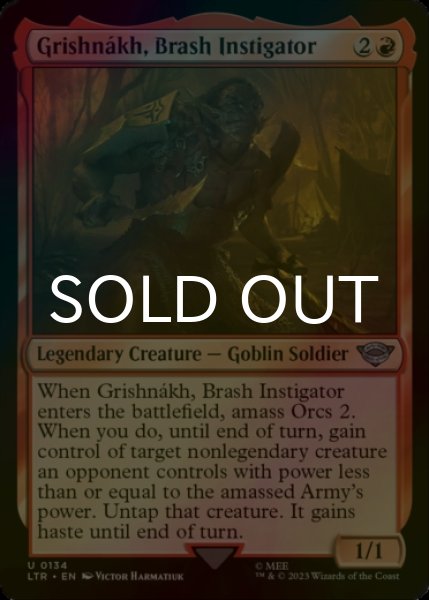 Photo1: [FOIL] Grishnakh, Brash Instigator 【ENG】 [LTR-Red-U] (1)