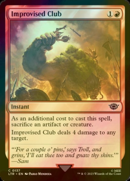 Photo1: [FOIL] Improvised Club 【ENG】 [LTR-Red-C] (1)
