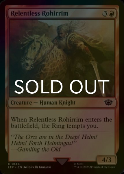 Photo1: [FOIL] Relentless Rohirrim 【ENG】 [LTR-Red-C] (1)