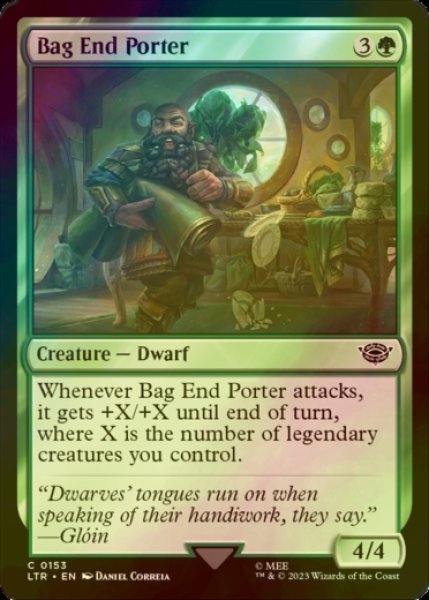 Photo1: [FOIL] Bag End Porter 【ENG】 [LTR-Green-C] (1)