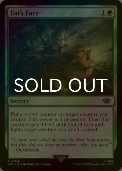 Photo1: [FOIL] Ent's Fury 【ENG】 [LTR-Green-C] (1)