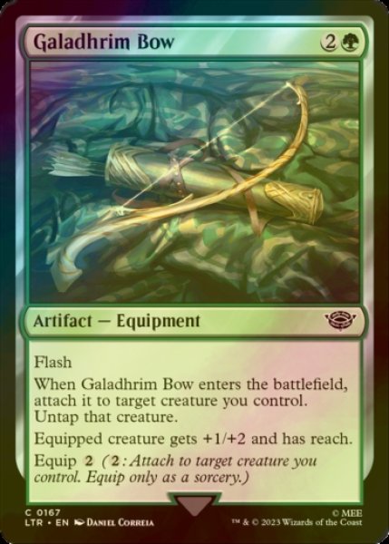 Photo1: [FOIL] Galadhrim Bow 【ENG】 [LTR-Green-C] (1)