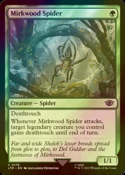 Photo1: [FOIL] Mirkwood Spider 【ENG】 [LTR-Green-C] (1)