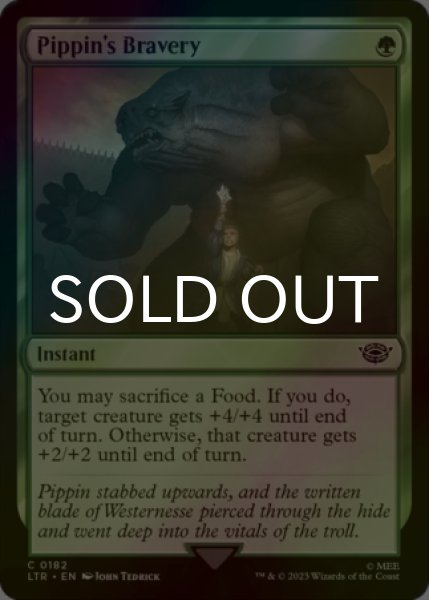Photo1: [FOIL] Pippin's Bravery 【ENG】 [LTR-Green-C] (1)