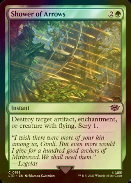 Photo1: [FOIL] Shower of Arrows 【ENG】 [LTR-Green-C] (1)