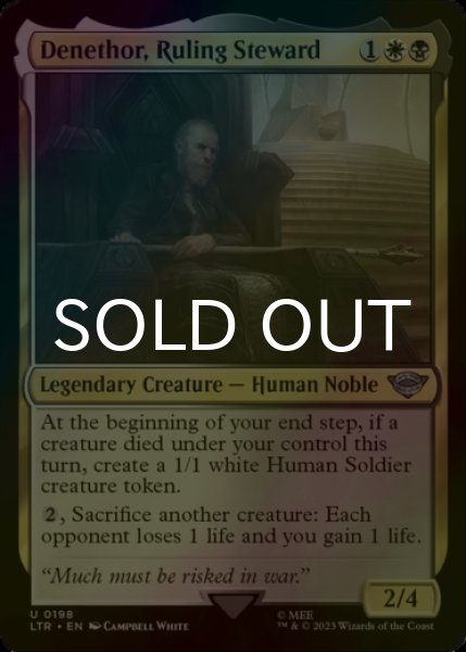 Photo1: [FOIL] Denethor, Ruling Steward 【ENG】 [LTR-Multi-U] (1)