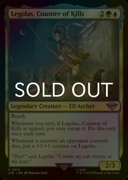 Photo1: [FOIL] Legolas, Counter of Kills 【ENG】 [LTR-Multi-U] (1)