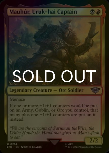 Photo1: [FOIL] Mauhur, Uruk-hai Captain 【ENG】 [LTR-Multi-U] (1)