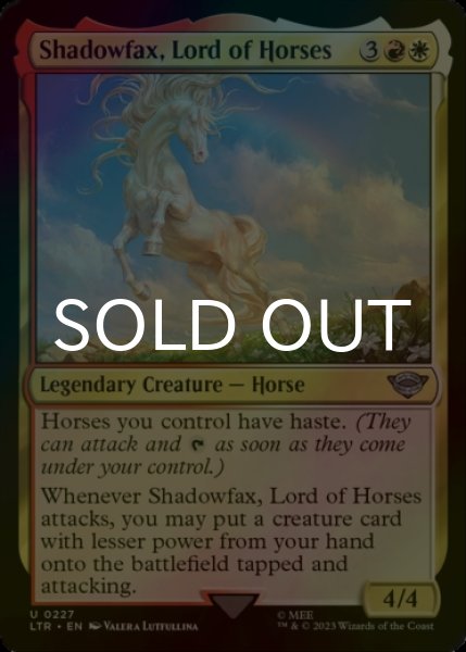 Photo1: [FOIL] Shadowfax, Lord of Horses 【ENG】 [LTR-Multi-U] (1)
