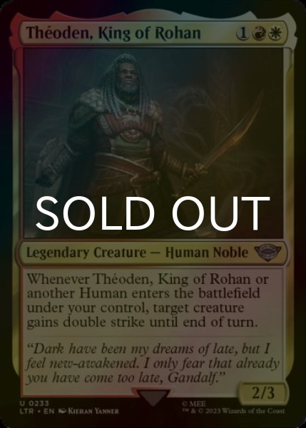 Photo1: [FOIL] Theoden, King of Rohan 【ENG】 [LTR-Multi-U] (1)