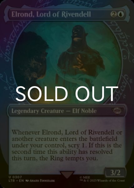 Photo1: [FOIL] Elrond, Lord of Rivendell No.307 (Showcase) 【ENG】 [LTR-Blue-U] (1)