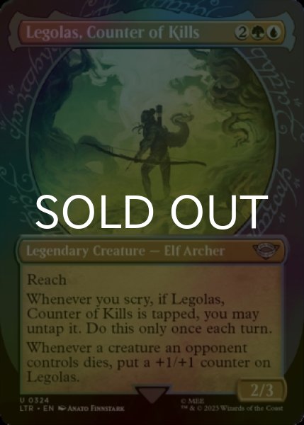 Photo1: [FOIL] Legolas, Counter of Kills No.324 (Showcase) 【ENG】 [LTR-Multi-U] (1)