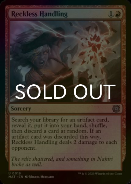Photo1: [FOIL] Reckless Handling 【ENG】 [MAT-Red-U] (1)