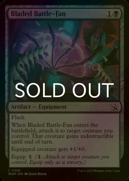 Photo1: [FOIL] Bladed Battle-Fan 【ENG】 [MOM-Black-C] (1)