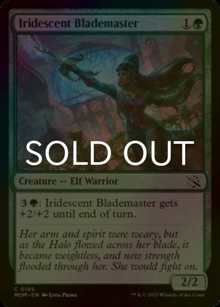 Photo1: [FOIL] Iridescent Blademaster 【ENG】 [MOM-Green-C] (1)