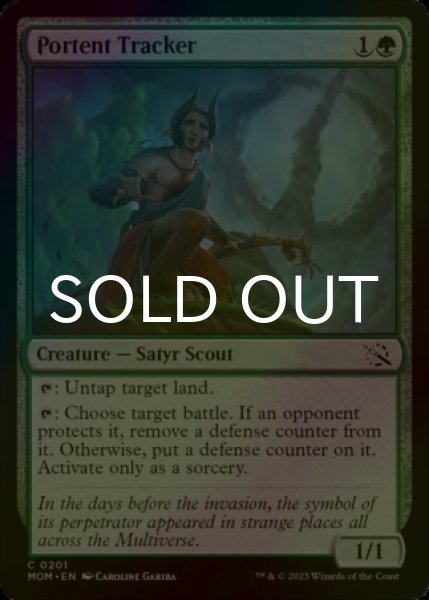 Photo1: [FOIL] Portent Tracker 【ENG】 [MOM-Green-C] (1)