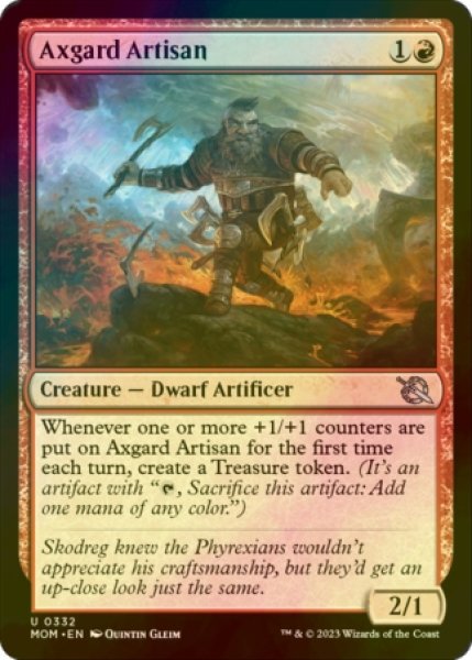 Photo1: [FOIL] Axgard Artisan 【ENG】 [MOM-Red-U] (1)