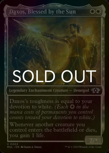 Photo1: [FOIL] Daxos, Blessed by the Sun 【ENG】 [MUL-White-U] (1)