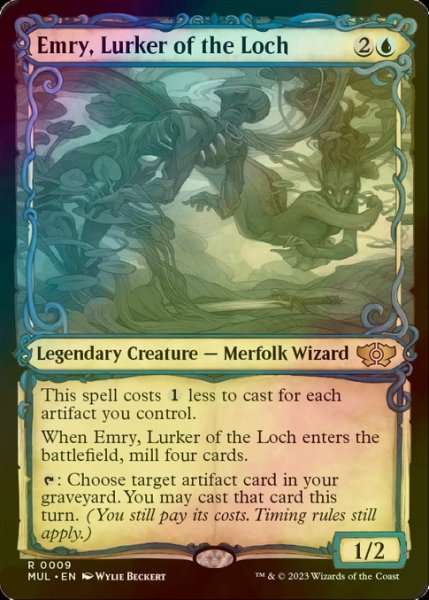 Photo1: [FOIL] Emry, Lurker of the Loch 【ENG】 [MUL-Blue-R] (1)