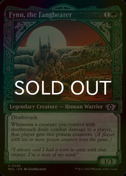 Photo1: [FOIL] Fynn, the Fangbearer 【ENG】 [MUL-Green-U] (1)