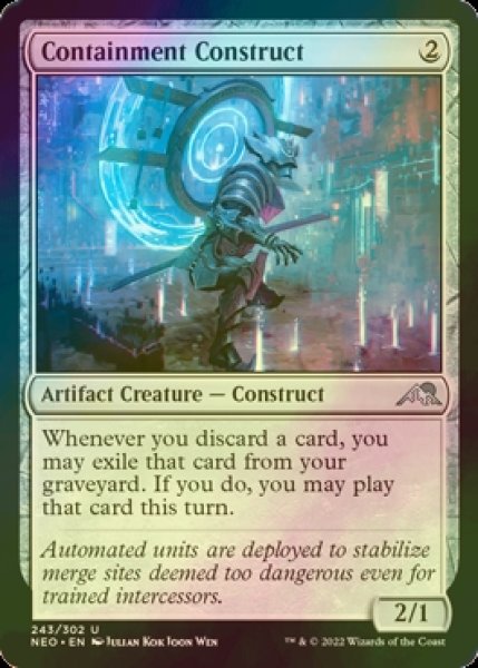 Photo1: [FOIL] Containment Construct 【ENG】 [NEO-Artifact-U] (1)
