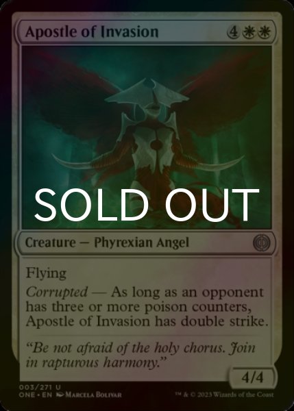 Photo1: [FOIL] Apostle of Invasion 【ENG】 [ONE-White-U] (1)
