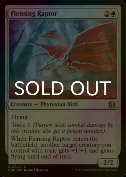 Photo1: [FOIL] Flensing Raptor 【ENG】 [ONE-White-C] (1)