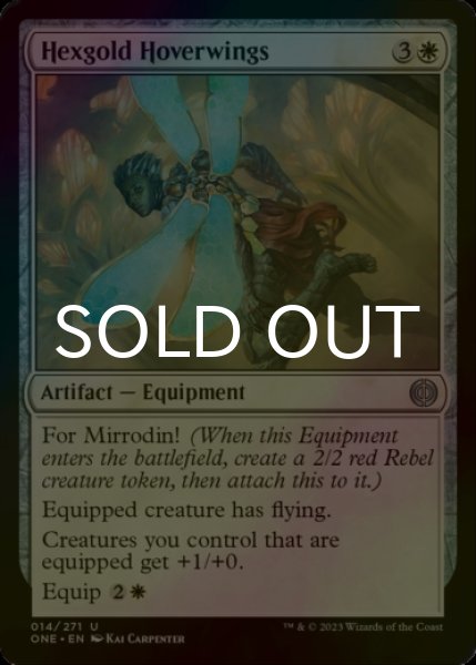 Photo1: [FOIL] Hexgold Hoverwings 【ENG】 [ONE-White-U] (1)