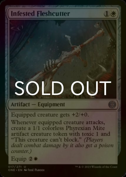 Photo1: [FOIL] Infested Fleshcutter 【ENG】 [ONE-White-U] (1)