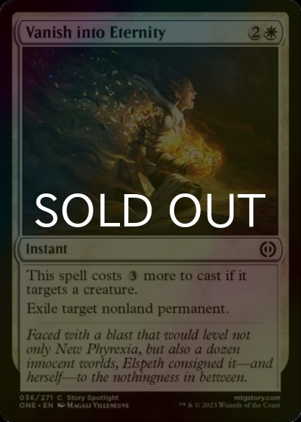 Photo1: [FOIL] Vanish into Eternity 【ENG】 [ONE-White-C] (1)
