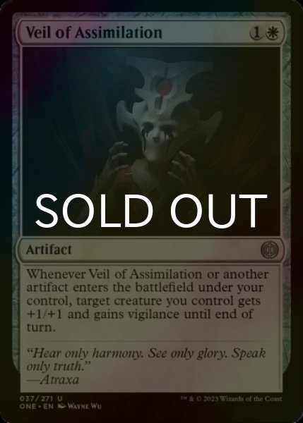 Photo1: [FOIL] Veil of Assimilation 【ENG】 [ONE-White-U] (1)
