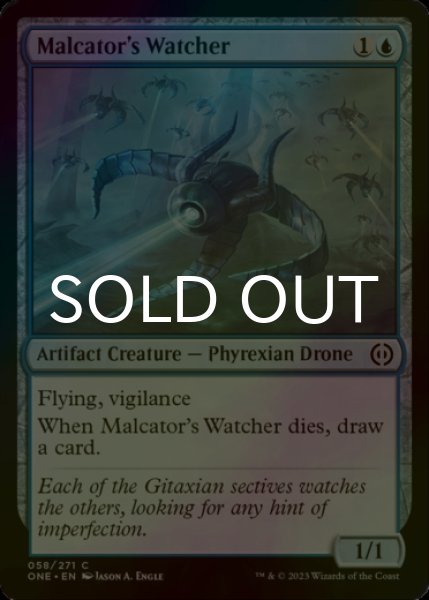 Photo1: [FOIL] Malcator's Watcher 【ENG】 [ONE-Blue-C] (1)