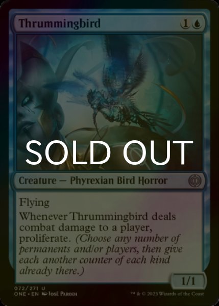 Photo1: [FOIL] Thrummingbird 【ENG】 [ONE-Blue-U] (1)