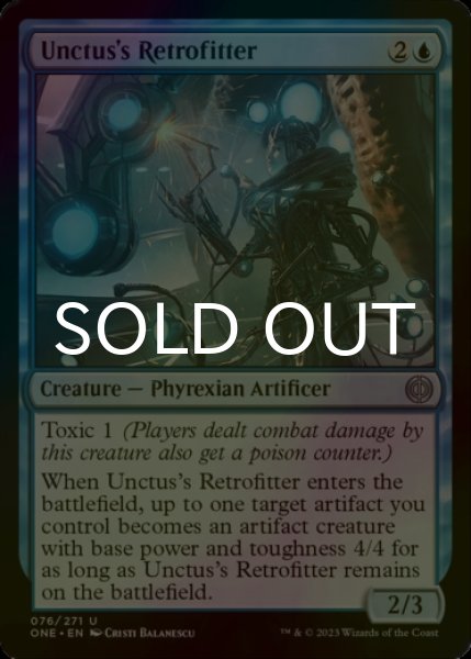 Photo1: [FOIL] Unctus's Retrofitter 【ENG】 [ONE-Blue-U] (1)