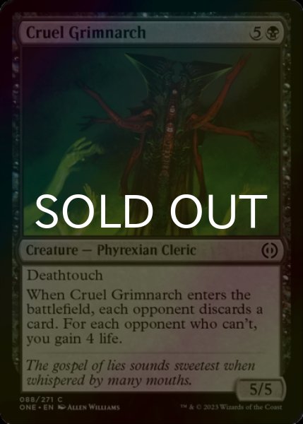 Photo1: [FOIL] Cruel Grimnarch 【ENG】 [ONE-Black-C] (1)