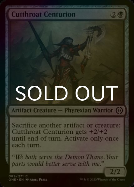Photo1: [FOIL] Cutthroat Centurion 【ENG】 [ONE-Black-C] (1)