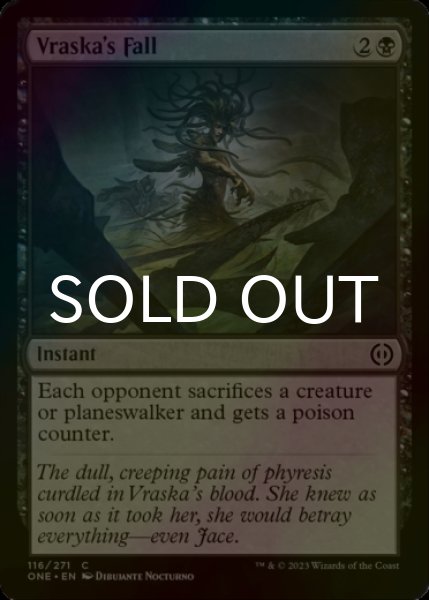 Photo1: [FOIL] Vraska's Fall 【ENG】 [ONE-Black-C] (1)