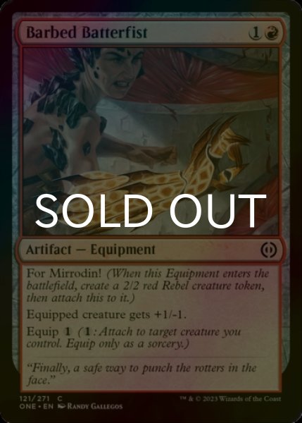 Photo1: [FOIL] Barbed Batterfist 【ENG】 [ONE-Red-C] (1)
